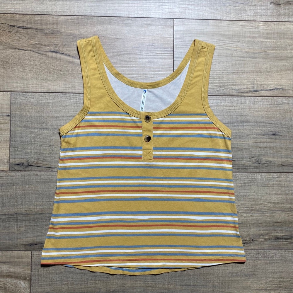 Kuhl‎ Womens Solstice Striped Tank Top Size XS Honey Style #8491